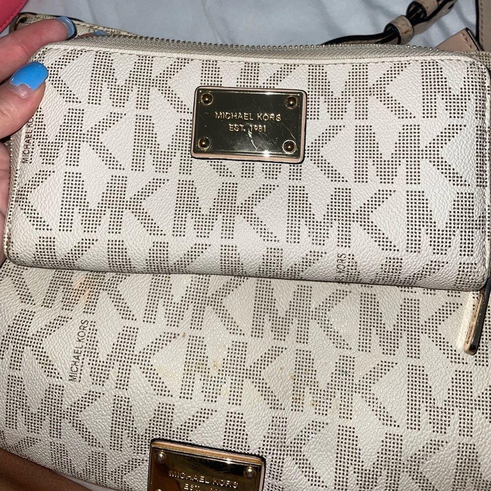 Michael Kors purse with matching wallet